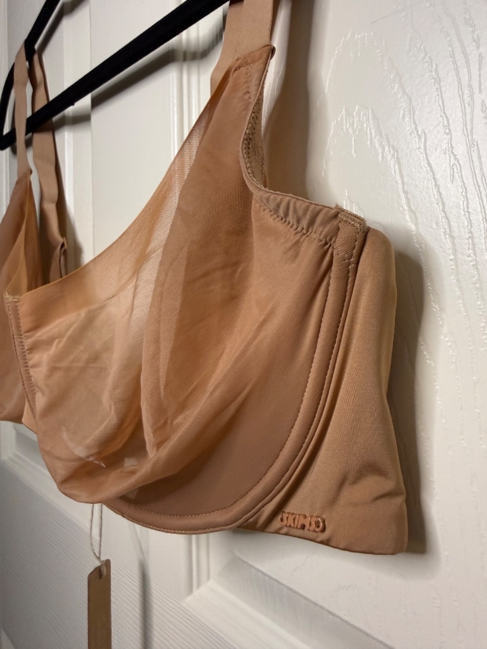 NWT SKIMS No Show Molded Unlined Demi Bra 42DD Ochre Underwire